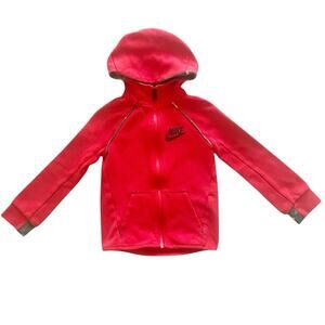 Nike Toddler Boys Red Zip Up Hoodie Size 4/XS